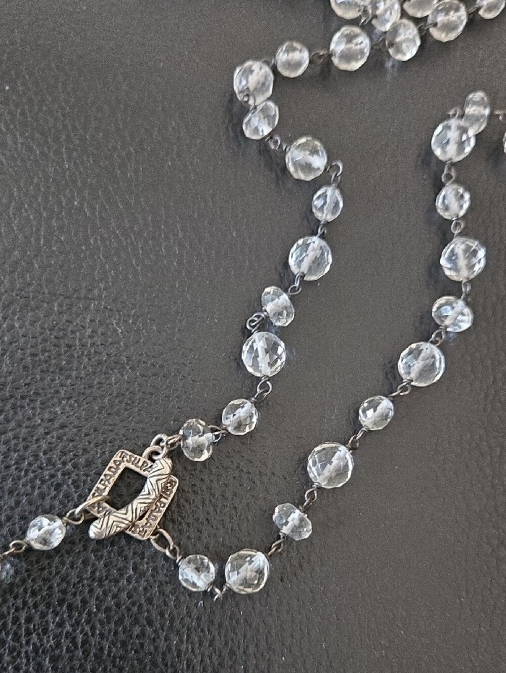Silpada Clear Crystal Bead Lariat Necklace - Picture 4 of 6